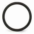 thumbnail image 2 of Stainless Steel 6mm Black IP-plated Brushed Center/Polished Edges Band Size: 8; for Adults and Teens; for Women and Men, 2 of 6