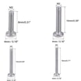 thumbnail image 2 of 100Pcs Pan Head Fasteners Cabinet Handle Knobs Cross Head 304 Stainless Steel Drawer Handle Phillips Drive Screws Machine Screws Knobs Screws M2 M2X10MM, 2 of 8