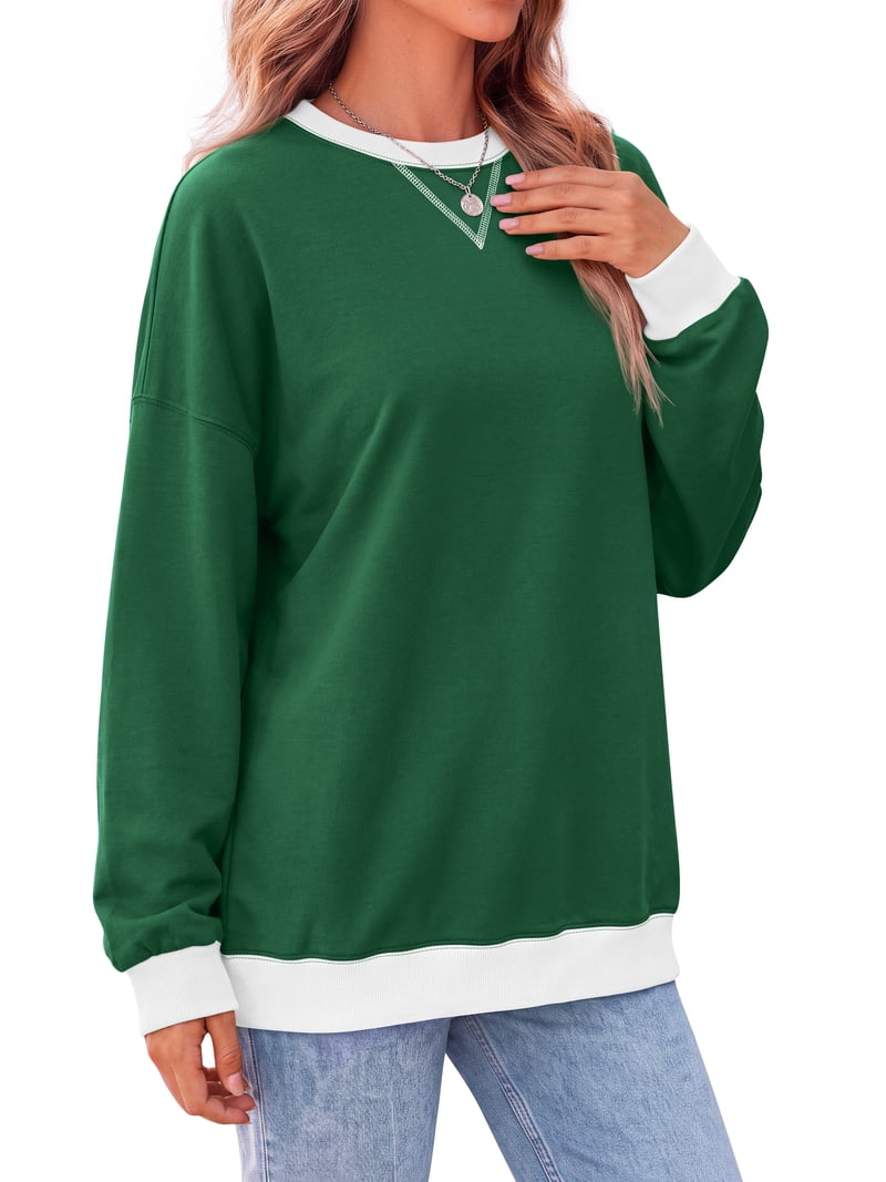 Fantaslook Color Block Sweatshirts for Women, Crewneck, Long Sleeve ...