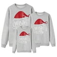 thumbnail image 5 of KHONTS Christmas Family Matching Sweatshirt Long Sleeve Cartoon Print Blouse Shirts Trendy Crew Neck Xmas Shirt for Family Kids Grey, 5 of 6