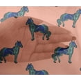 thumbnail image 4 of oneOone Viscose Chiffon Fabric Horse Block Print Sewing Fabric BTY 42 Inch Wide, 4 of 4
