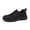 Black, variant on Men's Slip-On Loafers - Lightweight Breathable Casual & Business Casual Shoes Minimalist Shoe Style Flexible Interior with Cushioned EVA Sole, Low-Top Design, Tan Color, Extended Sizes, Comfy Shoes,