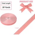 thumbnail image 3 of BokingOne Vintage Pink Velvet Ribbon, 1 Inch X 30Yds Single Face Velvet Ribbon for Gift Wrapping, Christmas Wrapping Bows, Wedding Decor, Home Decorating, DIY Crafts Decor, 3 of 6
