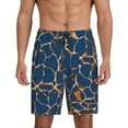 thumbnail image 3 of Lsque Giraffe Skin Mens Sleep Pajama Shorts,Short Pajama Pants, Cotton Ultra-Soft Knit-XX-Large, 3 of 9