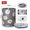 thumbnail image 4 of 12oz Coffee Tumblers Sunflower Stainless Steel Vacuum Insulated Travel Tumbler Coffee Cups Mug with Lid and Straw with Cleaning Brush for Cold & Hot Drinks, 4 of 5