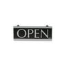 Headline Sign Century Series Reversible Open/Closed Sign w/Suction Mount 13 x 5 Black 4246