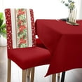 thumbnail image 5 of Christmas Dining Chair Slipcover, Poinsettia Leaves Winter Snowflake Red Chair Protector Stretch Parsons Chair Covers for Dining Room, Restaurant, Kitchen, Party, Set of 6, 5 of 5
