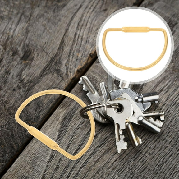 HOMEMAXS Diy Key Ring Keychain Ring Split Key Ring Key Attachment Metal Key Ring for Crafts