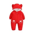 thumbnail image 2 of SDJMa Baby Boys Girls Clothes Winter Coats Cute Newborn Infant Jumpsuit Snowsuit Bodysuits Registry for Baby Essentials Stuff, 2 of 5