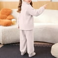thumbnail image 7 of Sweatsuits 2 Piece Outfits for Boys Girls Long Sleeve Top and Sweatpant Pant Sets Comfy Fall Clothes Sportswear (7 Years, Beige #A), 7 of 7