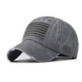 thumbnail image 2 of Baseball Cap for Men Women Washed Embroidered Trucker Hats Adjustable Breathable Summer Outdoor Sports Cap, 2 of 5