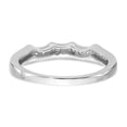 thumbnail image 5 of Solid 14k White Gold Diamond Wedding Band Ring Size 6 (.24 cttw.), 5 of 8