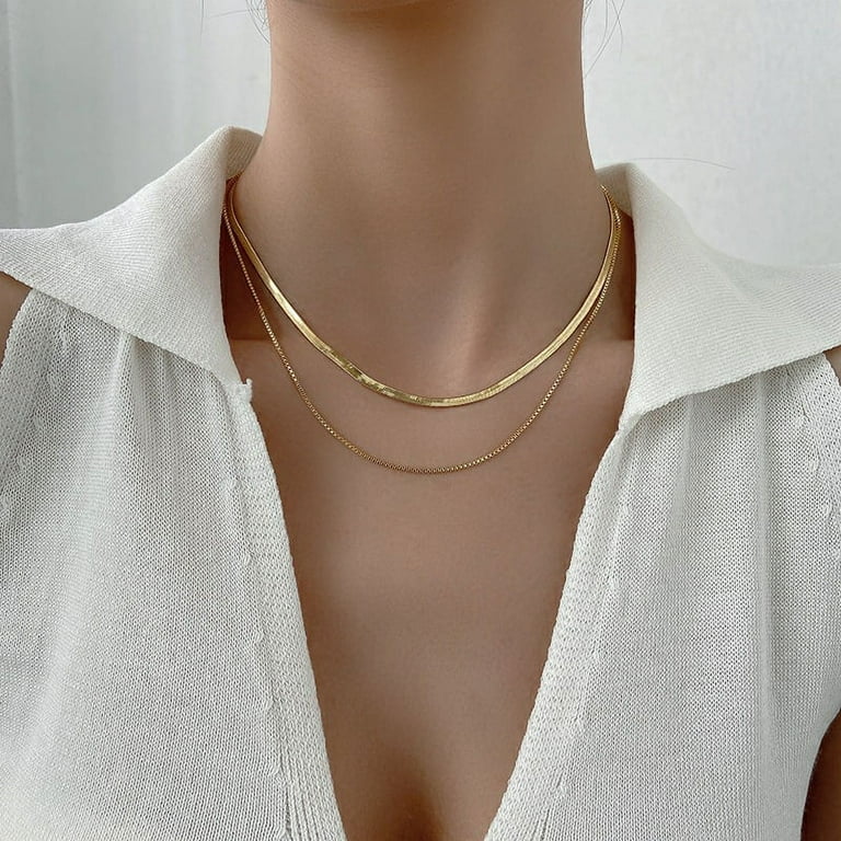 Dainty collar necklace deals
