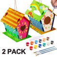 thumbnail image 1 of Manualidades para niños de 4 a 8 años – Juego de casa para pájaros de bricolaje – Construye y pinta casa de pájaros (pinturas y pinceles incluidos) Arte de madera para niñas y niños pequeños de 3 a 5 años de 8 a 12 años Ormromra 220226-2, 1 of 8