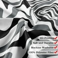 thumbnail image 3 of Boho Black and White Shower Curtain Cute Hippie Spiral Stripe 70s Retro Boho Minimal Aesthetic Groovy Modern Art Bathroom Accessories Waterproof Fabric Curtain with 12PCS Hooks, 72X72in, 3 of 6