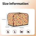 thumbnail image 2 of Rateoe Autumn Maple Leaves Pattern Toaster Covers 2 Slice Wide Slot,Bread Machine Cover,Bread Dust Cover & Fingerprint Protection,Appliance Covers, 2 of 7