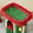 Red/Green, variant on Alden Design 23.5" Tall Cat Tree Condo with Wide Perch and Scratch Posts, Dark Gray