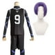 thumbnail image 3 of Peluca de disfraz de anime Blue Lock, Reo Nagi Mikage, camiseta negra, uniforme de entrenamiento deportivo de fútbol, red rosa sintética, 3 of 5