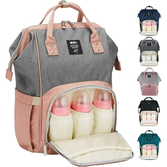 Temogu-Sac à Langer Multi-Fonction Sac à Dos de Voyage Imperméable pour Soins de Bébé avec Poches Isolées