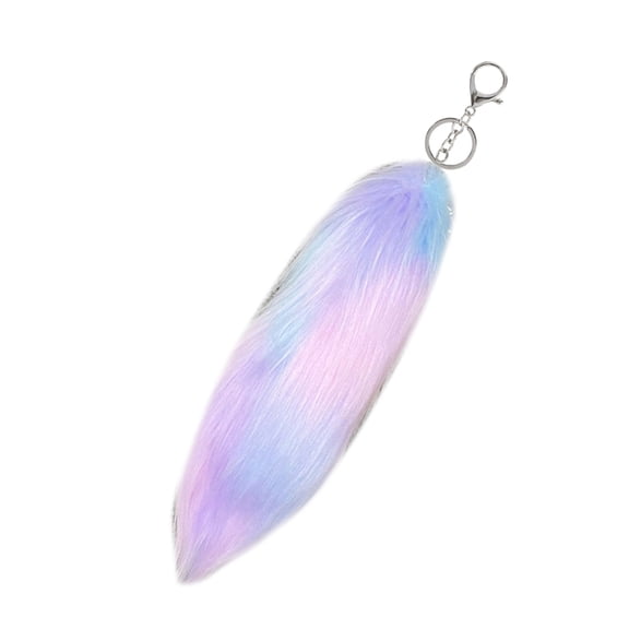 Plush Foxy Tail Keychain Pendant Unique Decorative Ornament For Bags or Car Keys