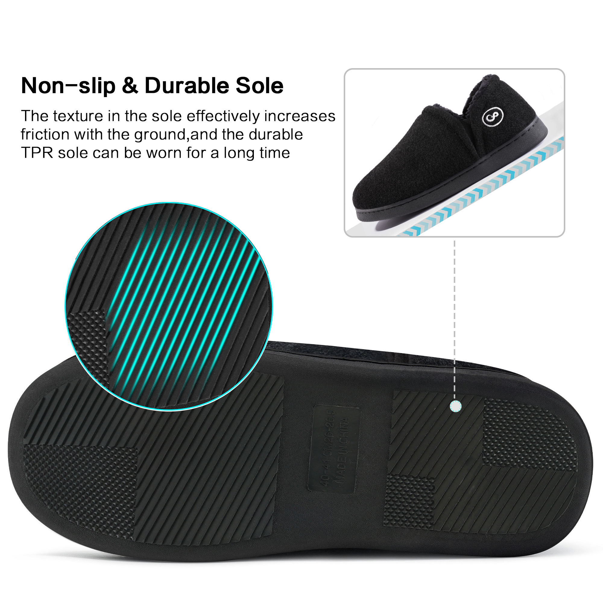 Ecetana Men's Fuzzy Slip-On Slippers photo 5