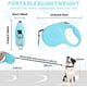 thumbnail image 2 of Correa retráctil para perros, correas extensibles para perros de 5 m con mango antideslizante, correa retráctil antienredos para perros pequeños y medianos de hasta 25 kg (azul claro), 2 of 5