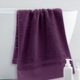 thumbnail image 6 of Beautynvta Bath Towels for Bathroom, Solid Color Cotton Bath Towel, Soft Absorbent Thickened Bath Towels for Bathroom, Travel, Camp, Hotel, and Spa, 39.4''x19.7'', Purple, 6 of 6