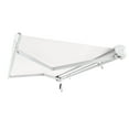 thumbnail image 2 of Awntech 10 Ft Key West Left Motorized Heavy Duty Patio Retractable Awning with Cassette (120in x 9.38in x 96in), White, 2 of 8