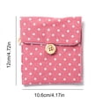 thumbnail image 3 of HongHeng Clearance Under $2.00 Fresh Cotton and Linen Sanitary Napkin Storage Bag Tampon Bag Large Capacity Cloth Cute Polka Tampon Bag Wholesale, 3 of 7