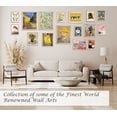 thumbnail image 2 of Induslyfe 16 Pcs Eclectic Wall Art Prints Decor Canvas, Vintage Eclectic Maximalist Decor Aesthetic Boho Gallery Wall Prints for Bedroom, Farmhouse Rustic French Country Botanical Painting (Unframed), 2 of 7