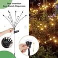 thumbnail image 2 of Solar Garden Lights 4Pack, New Upgraded 32LED Solar Lights Outdoor Waterproof, Swaying Solar Powered Firefly Lights,Garden Gift for Pathway Patio Walkway Yard Decorations, White Warm, 2 of 9