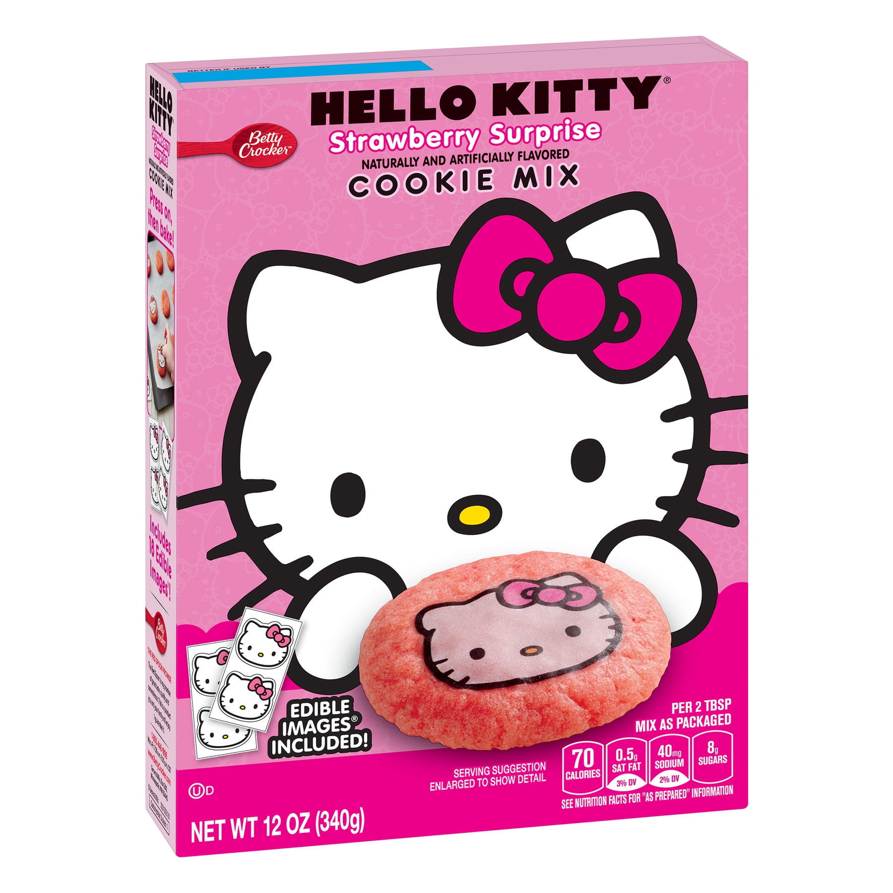 Betty Crockerâ ¢ Hello KittyÂ® Strawberry Surprise Cookie Mix - Walmart