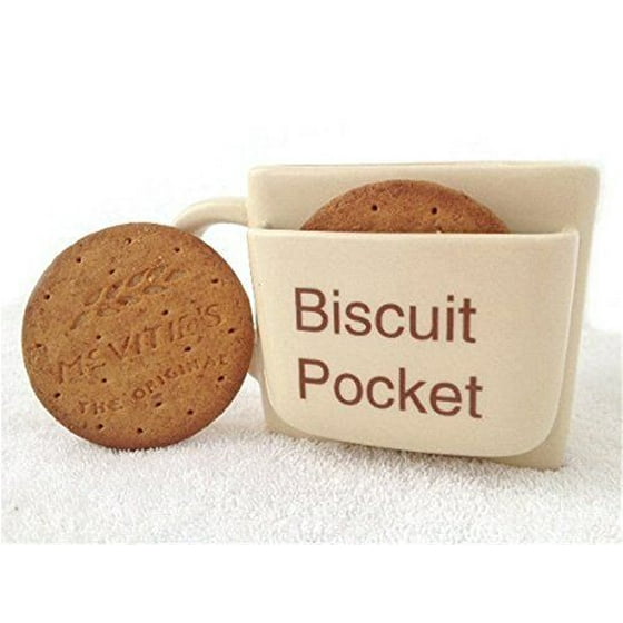 Ceramic Biscuit Pocket Coffee Mug Funny Tea Cup Cookie Holder Ceramic Biscuit Pocket Coffee Mug Funny Tea Cup Cookie Holder