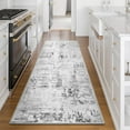 thumbnail image 2 of SIXHOME 2'x6' Runner Rug Machine Washable Runner Soft Modern Abstract Area Rug for Entryway Bedroom Kitchen Laundry Room Bathroom Aesthetic Home Decor Neutral Gray Runner, 2 of 6