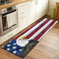 thumbnail image 3 of 4th of July Kitchen Runner Rug 2x6 Washable Runners for Hallway Non Slip Independence Day American Flag Eagle Blue Red Large Area Rug Indoor Floor Carpet for Bathroom Laundry Entryway Bedroom, 3 of 8