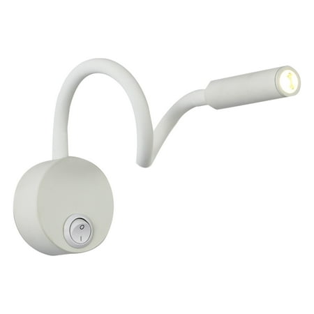 

LED Bedside Wall Lamps Reading Lights Sconces Lamp Wall Mounted Flexible Gooseneck Button Switch LED 3W Warm White 3000K