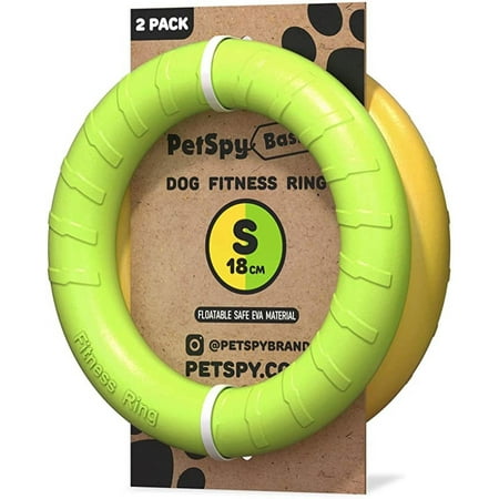 UPC: 0850021128128 | Dog Training Ring For Outdoor Fitness Floatable Pulling Toy and Flying Disc Interactive Play Tool For Small Medium Large Dogs 2 pack (small to medium)
