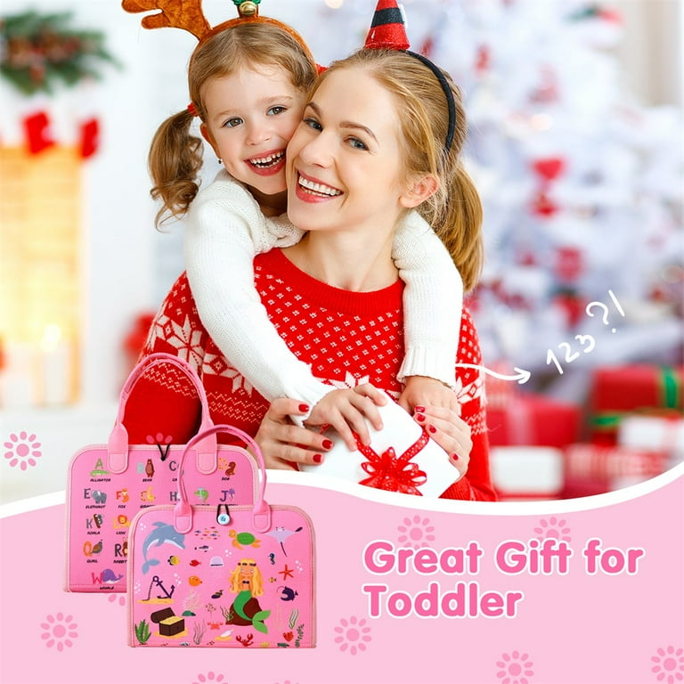 Montessori Toddler Busy Board, Teaching Thinking Toy for 1-5