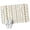 Gold, White, Beige, variant on Bathroom Runner Rug, Brown Botanical Absorbent Non Slip Washable Rug, Summer Botanical Leaf Vertical Stripes Low Profile Long Kitchen Rugs for Bedside, Hallway, Laundry, 16x47 In