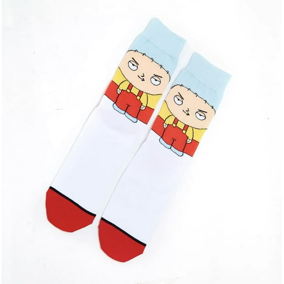 Cartoon Socks, Womens & Mens Fun Novelty Crew Character 360 Degree Artwork Designed Socks