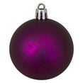 thumbnail image 2 of 60ct Eggplant Purple Shatterproof 2-Finish Christmas Ball Ornaments 2.5 inch, 2 of 3