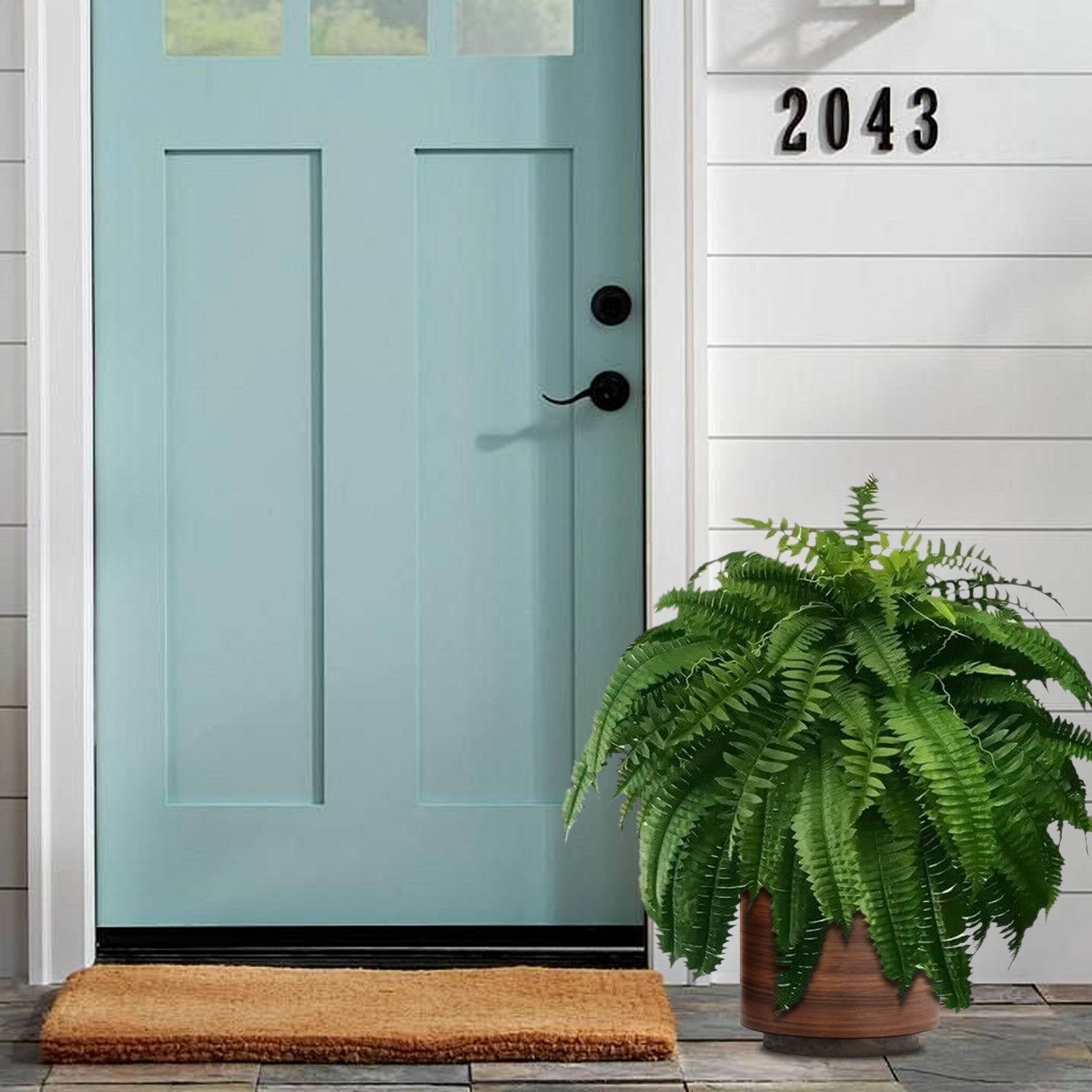 PPKVUFD 2Pcs 24 Inch Large Fake Boston-Fern, UV Resistant Artificial Ferns, Faux Fern Plants for Home, Office, Garden Indoor Outdoor Decoration