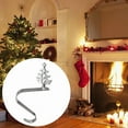 thumbnail image 5 of Ganchos para calcetines de Navidad: ganchos para calcetines para repisas, ganchos para calcetines de metal antideslizantes con diseño de árbol de Navidad, muñeco de nieve, copo de nieve y reno, 5 of 5