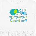 thumbnail image 4 of Inktastic My Mawmaw Loves Me Cute Elephants Girls Toddler Dress, 4 of 5