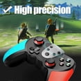thumbnail image 3 of Wireless Pro Controller Compatible with Switch/Switch Lite/Switch OLED - Premium Joypad for Video Games (Blue/Red), 3 of 4