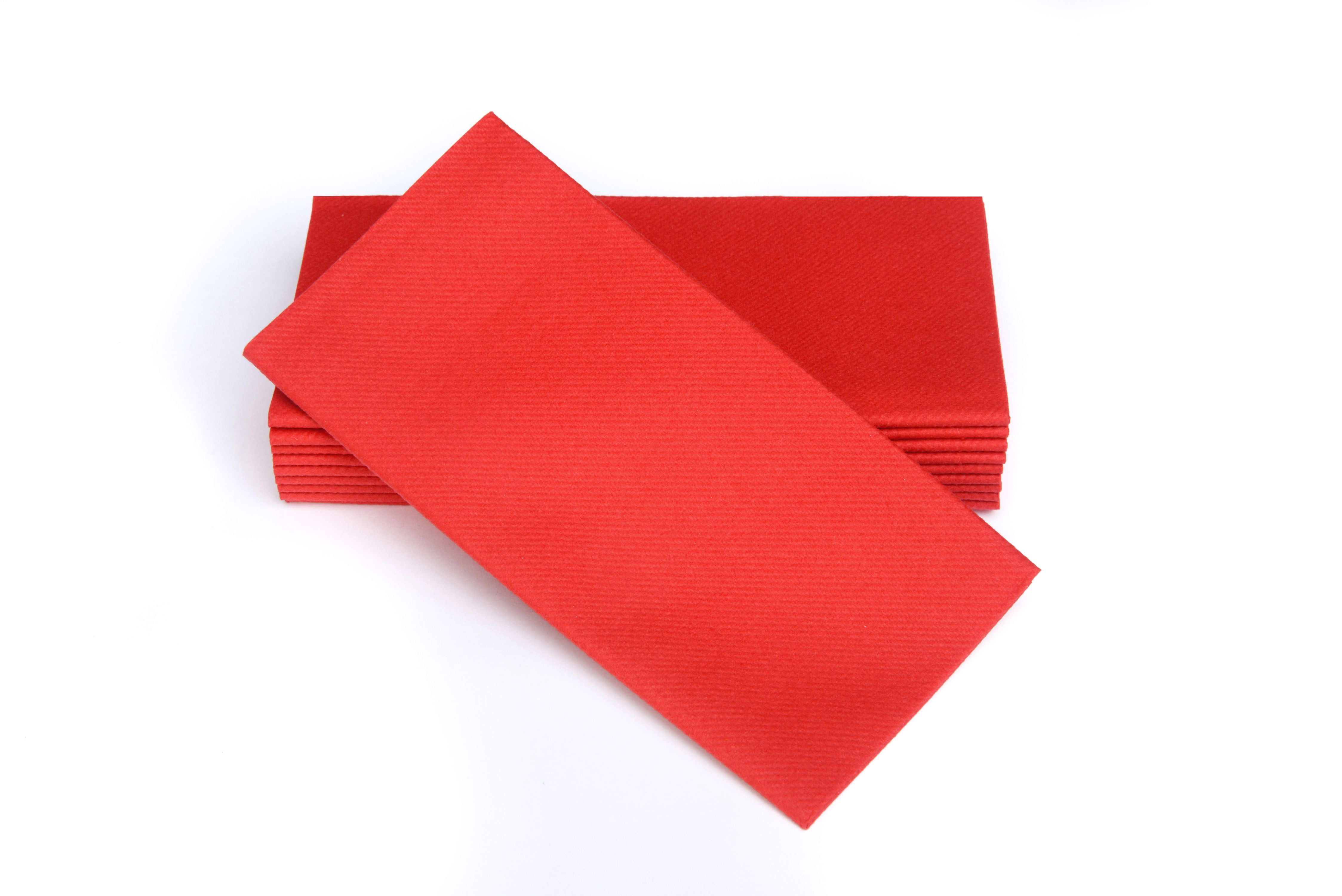 SimuLinen Dinner Napkins Disposable, RED, ClothLike Elegant, yet Heavy Duty Soft, Absorbent