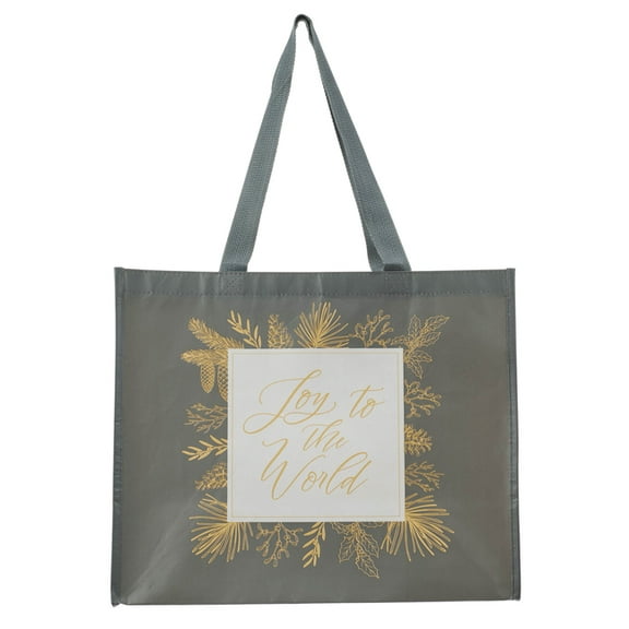 Tote XL Gray Joy to the World, (Hardcover)