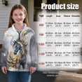thumbnail image 7 of Uorisanigo Cool Horse Girls Half Zip Sweatshirt with Long Sleeve, Oversized Sweatshirts for Teen Girl, Fashion Quarter Zipper Hoodies Athletic Shirts Top Hoodies Winter Clothes, 7 of 7