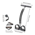 thumbnail image 3 of Gytml Dual Tube Foot Pedal Resistance Band With Door Anchor, Multifunctional Exercise Tubes With Handles, Home Gym Equipment For Leg, Arm, Core Training, Yoga & Fitness(Black-2-Tube), 3 of 3