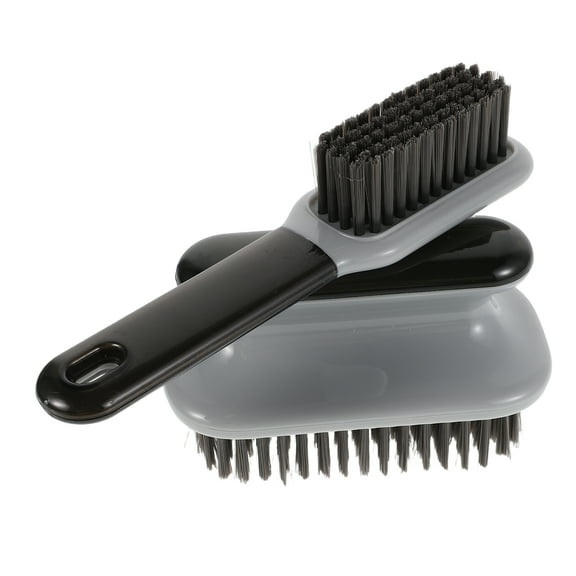 unbranded  2 Pcs Shoe Brush Shower Cleaning Hole-free Bracket Storage Student Grey